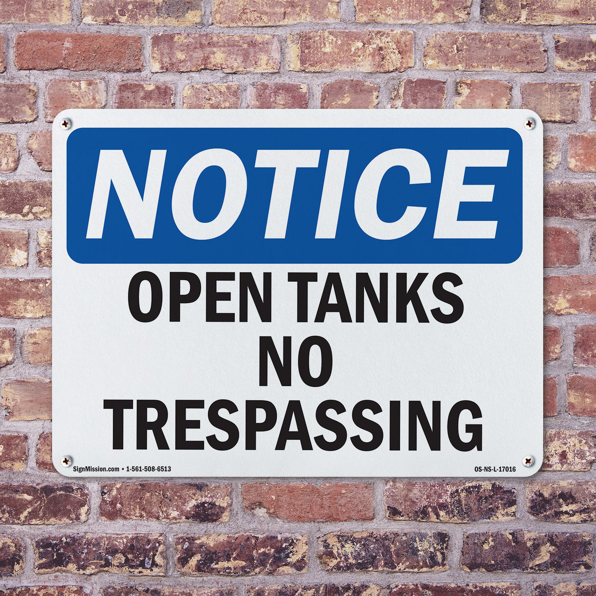 Open Tanks No Trespassing