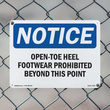 Open-Toe Heel Footwear Prohibited Beyond