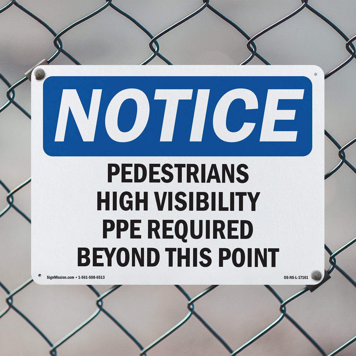 Pedestrians High Visibility PPE Required