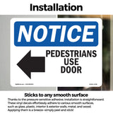 Pedestrians Use Door
