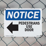 Pedestrians Use Door