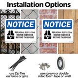 Personal Flotation Device Required