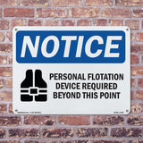 Personal Flotation Device Required