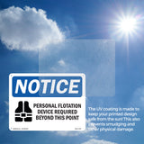 Personal Flotation Device Required