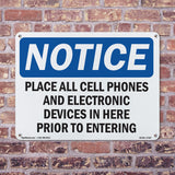 Place All Cell Phones And Electronic Devices