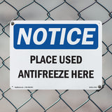 Place Used Antifreeze Here