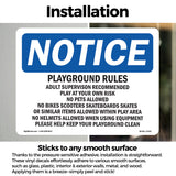 Playground Rules Adult Supervision Recommended