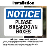 Please Breakdown Boxes