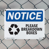 Please Breakdown Boxes