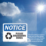 Please Breakdown Boxes