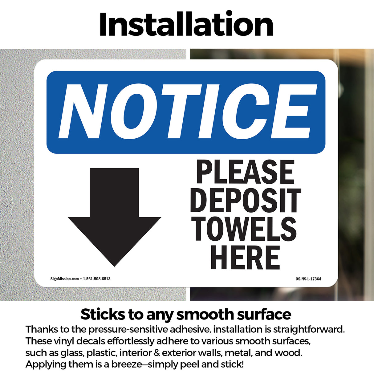 Please Deposit Towels Here [Down