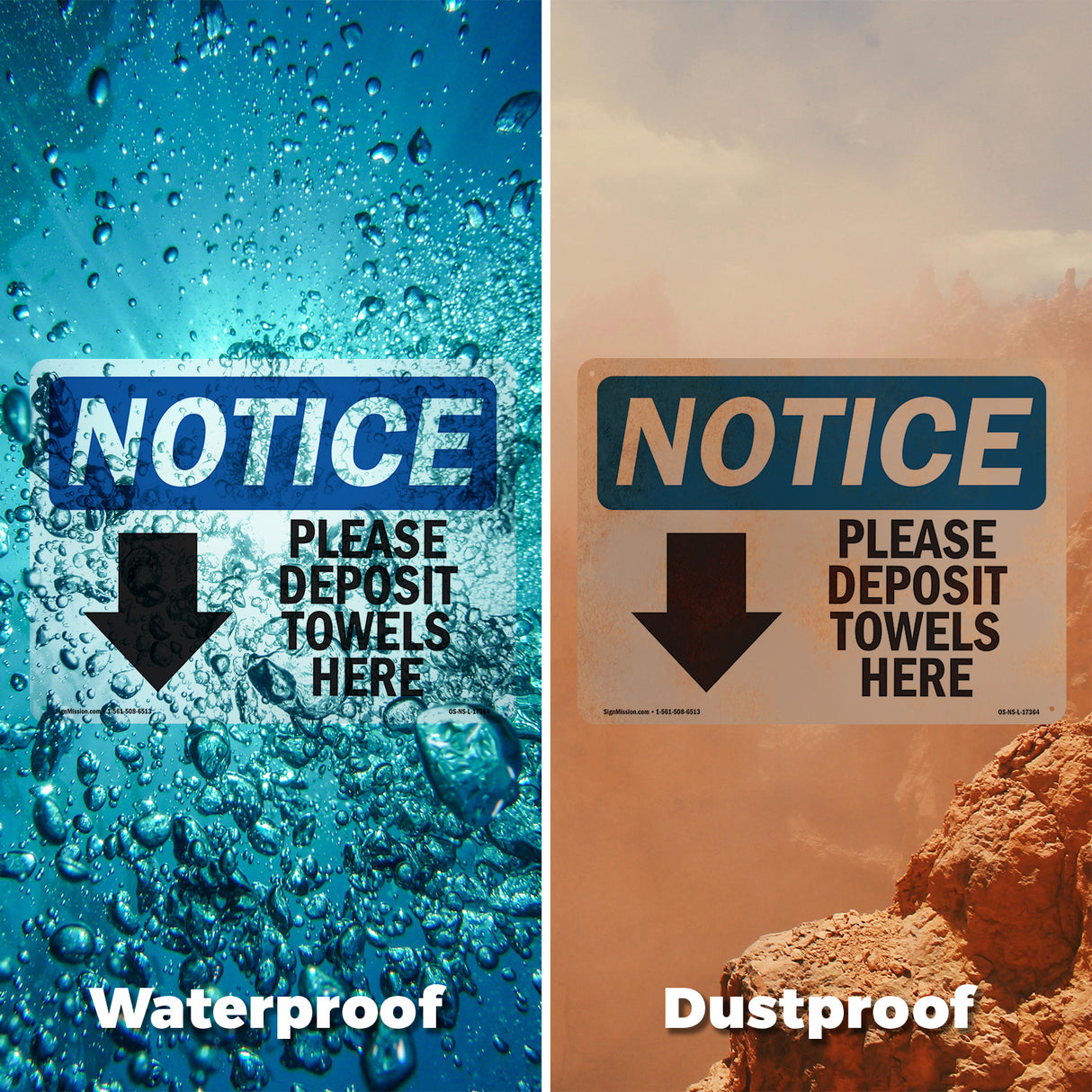 Please Deposit Towels Here [Down
