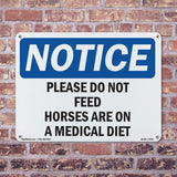 Please Do Not Feed Horses Are On A Medical Diet
