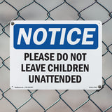 Please Do Not Leave Children Unattended
