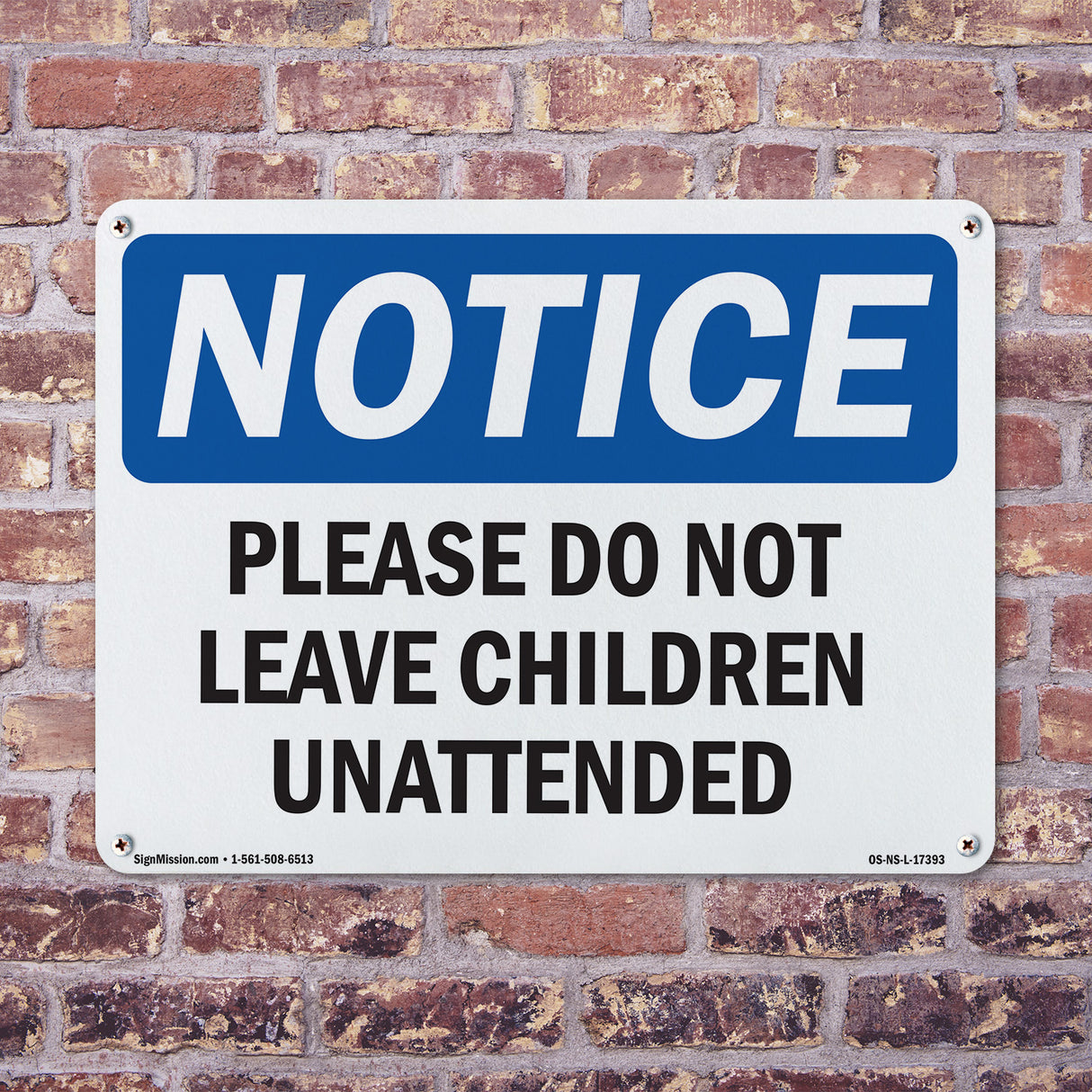 Please Do Not Leave Children Unattended