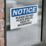 Please Do Not Place Boiled Eggs In Microwave