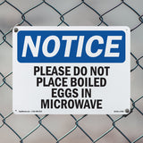 Please Do Not Place Boiled Eggs In Microwave