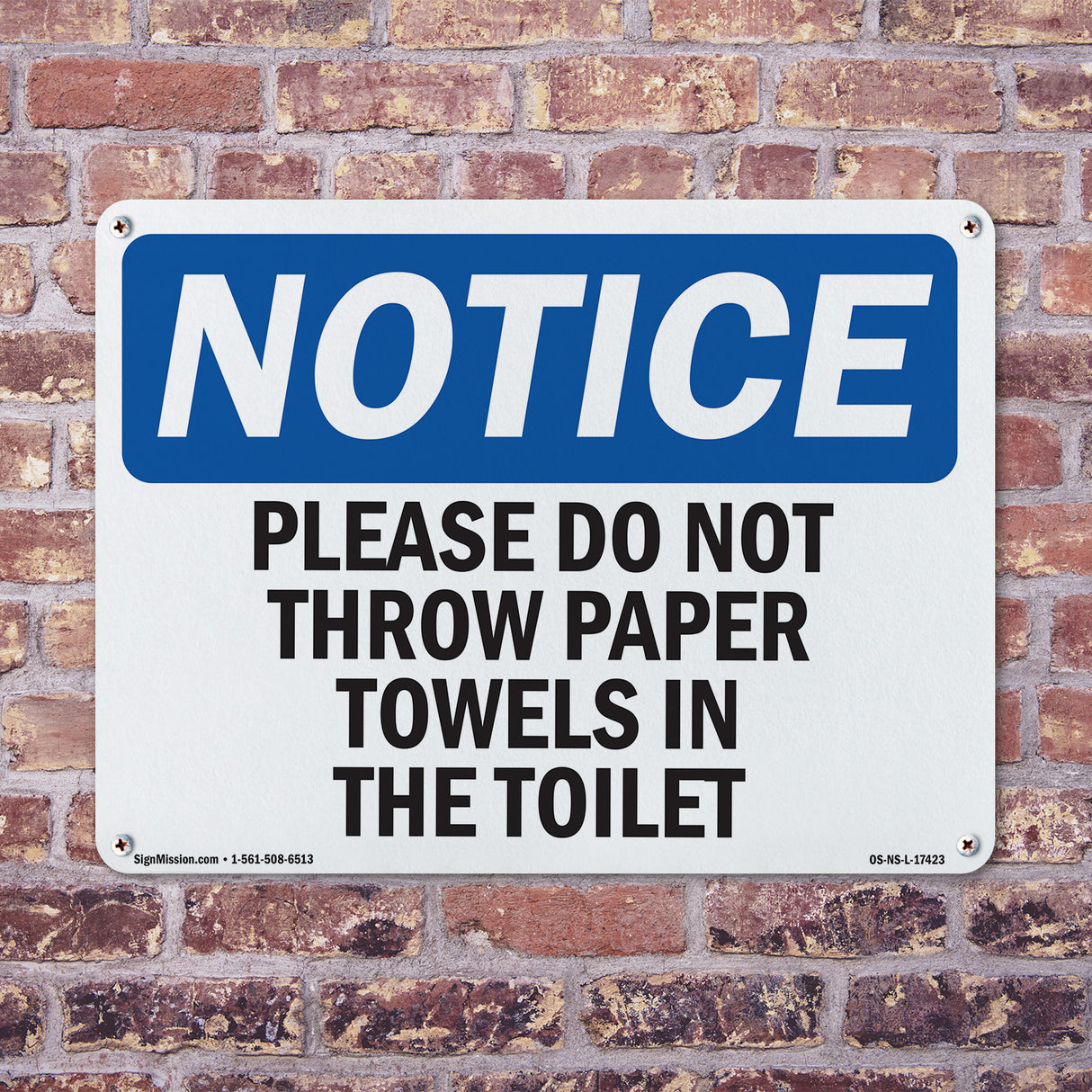 Please Do Not Throw Paper Towels In The Toilet