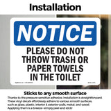 Please Do Not Throw Trash Or Paper