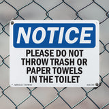 Please Do Not Throw Trash Or Paper