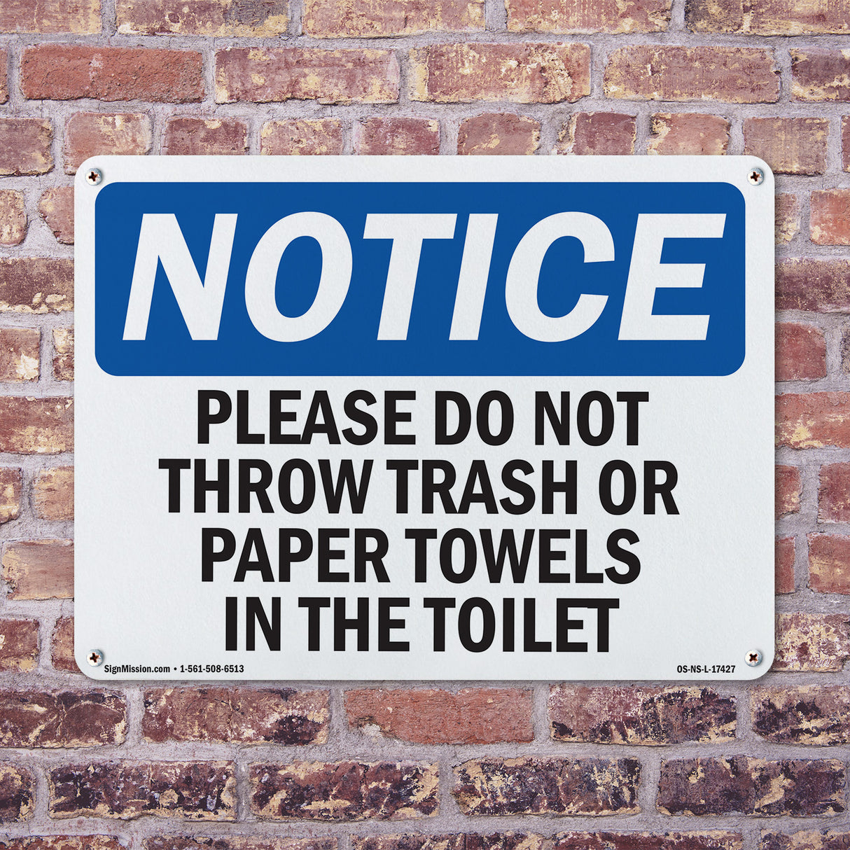 Please Do Not Throw Trash Or Paper