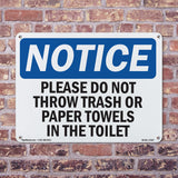 Please Do Not Throw Trash Or Paper