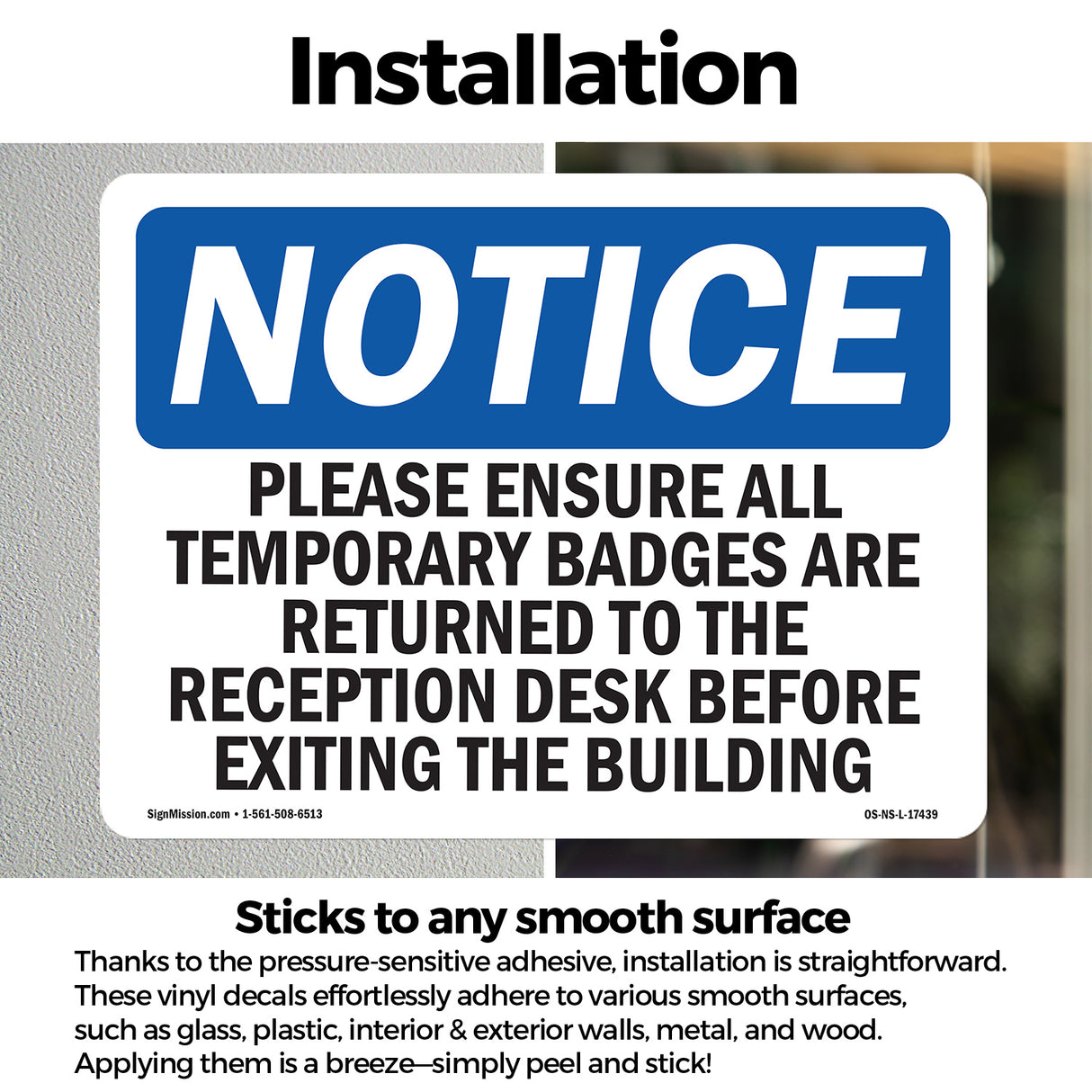 Please Ensure All Temporary Badges Are Returned
