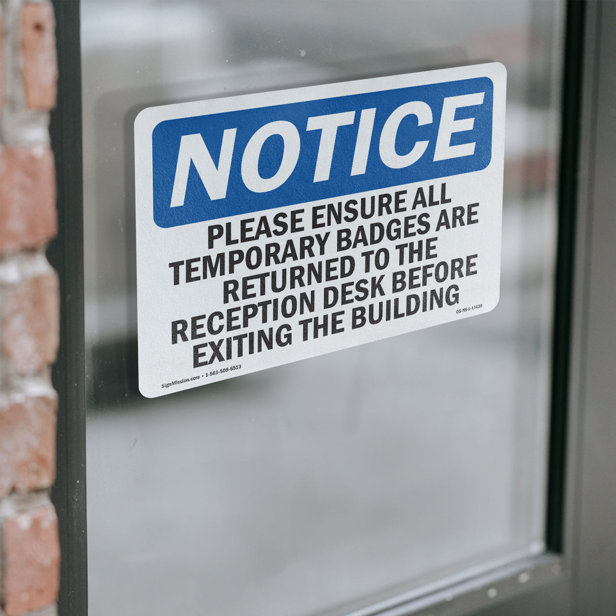 Please Ensure All Temporary Badges Are Returned
