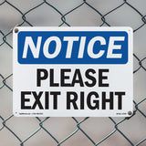 Please Exit Right