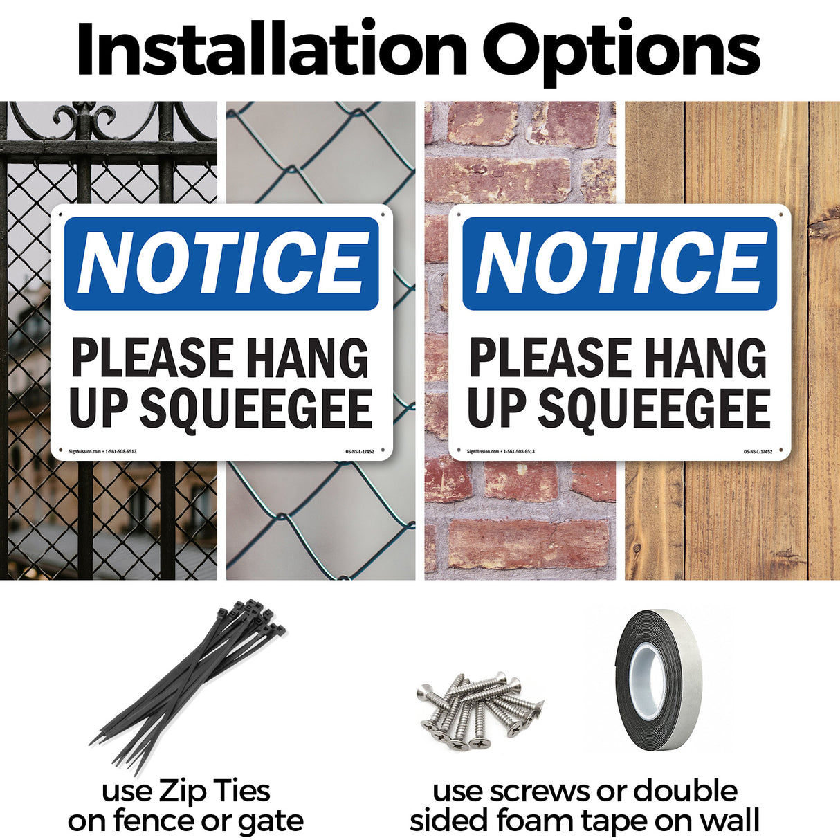 Please Hang Up Squeegee