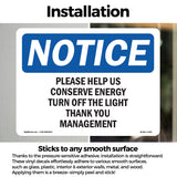 Please Help Us Conserve Energy
