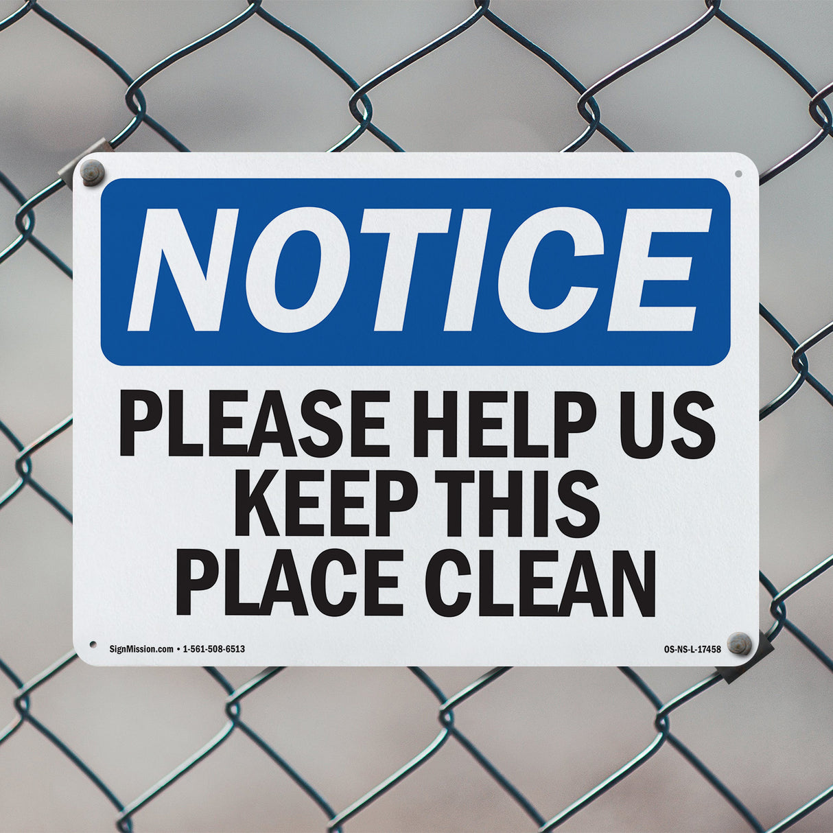 Please Help Us Keep This Place Clean