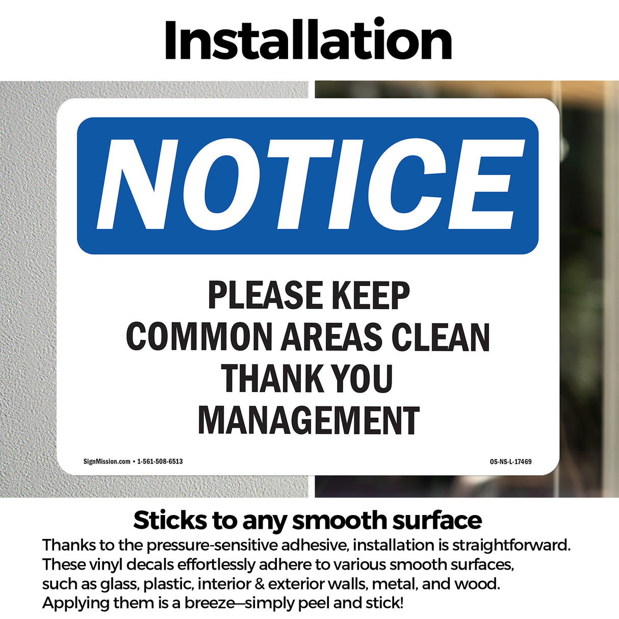 Please Keep Common Areas Clear