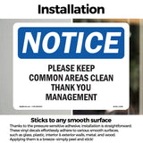 Please Keep Common Areas Clear