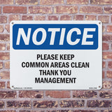 Please Keep Common Areas Clear