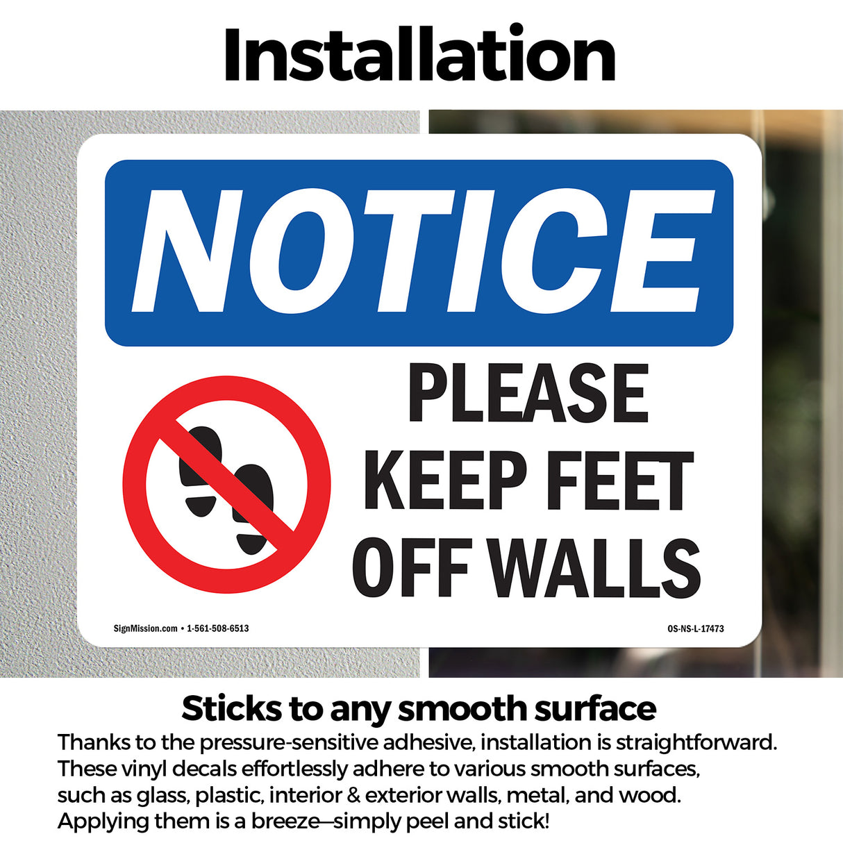 Please Keep Feet Off Walls