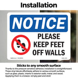 Please Keep Feet Off Walls