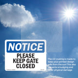 Please Keep Gate Closed