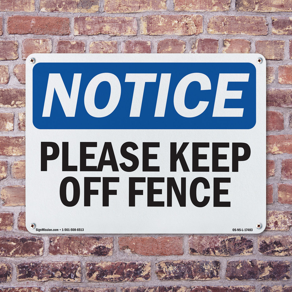 Please Keep Off Fence