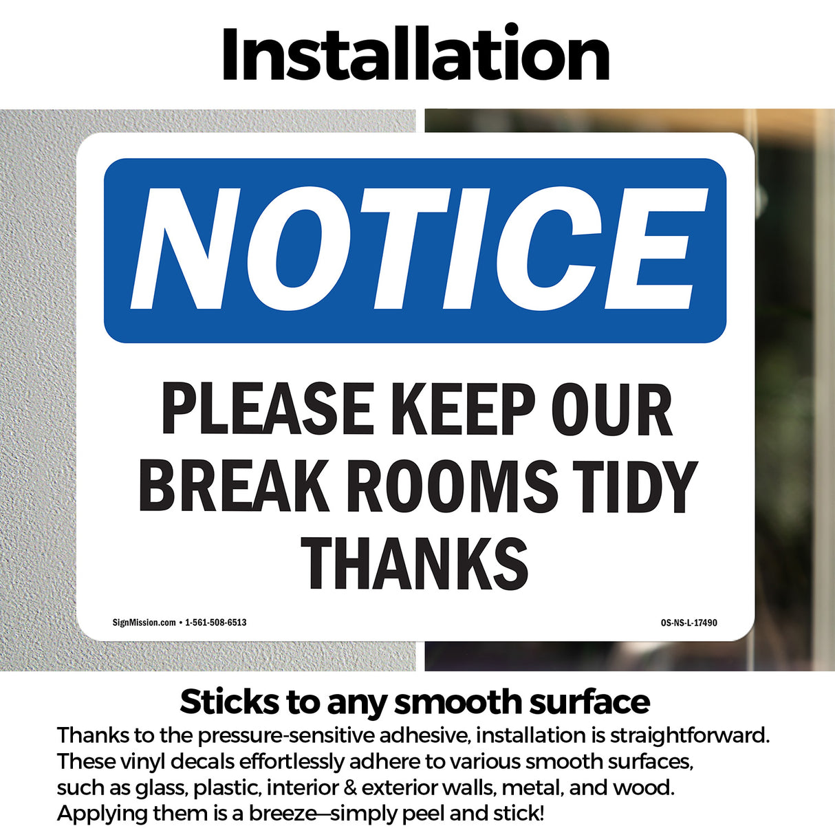 Please Keep Our Break Room Tidy Thanks