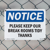 Please Keep Our Break Room Tidy Thanks