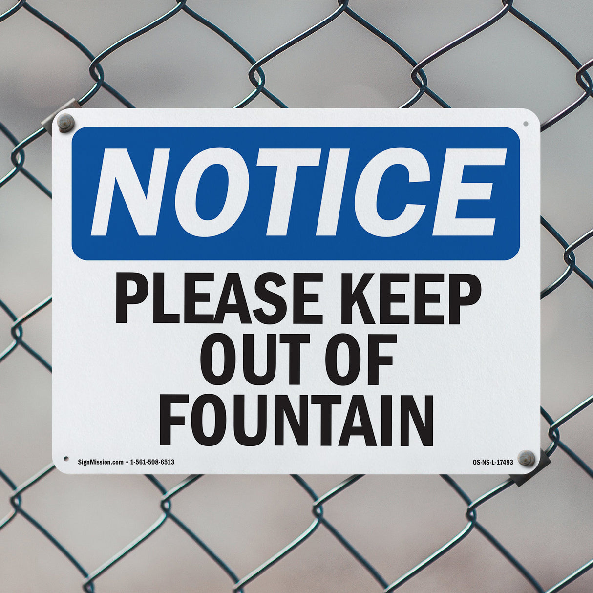 Please Keep Out Of Fountain