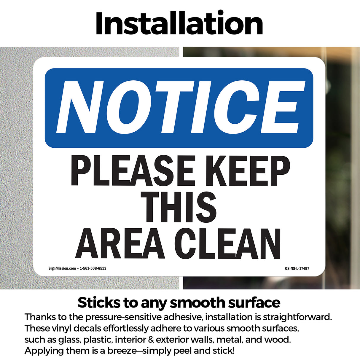 Please Keep This Area Clean