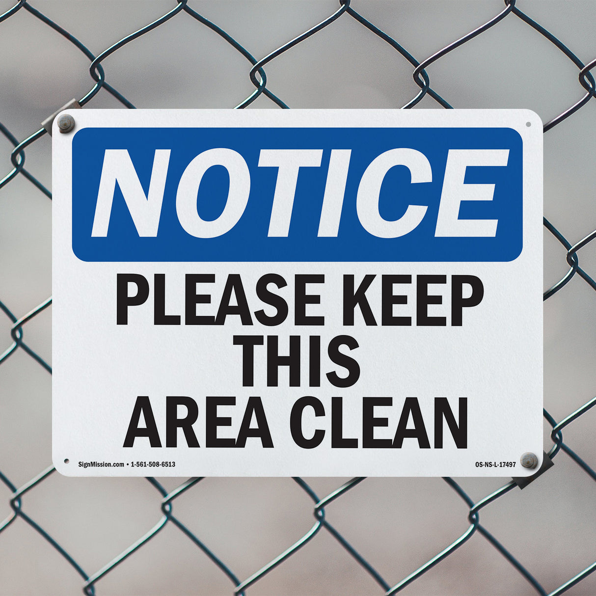 Please Keep This Area Clean