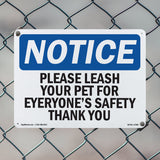 Please Leash Your Pet For Everyone's Safety