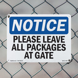 Please Leave All Packages At Gate