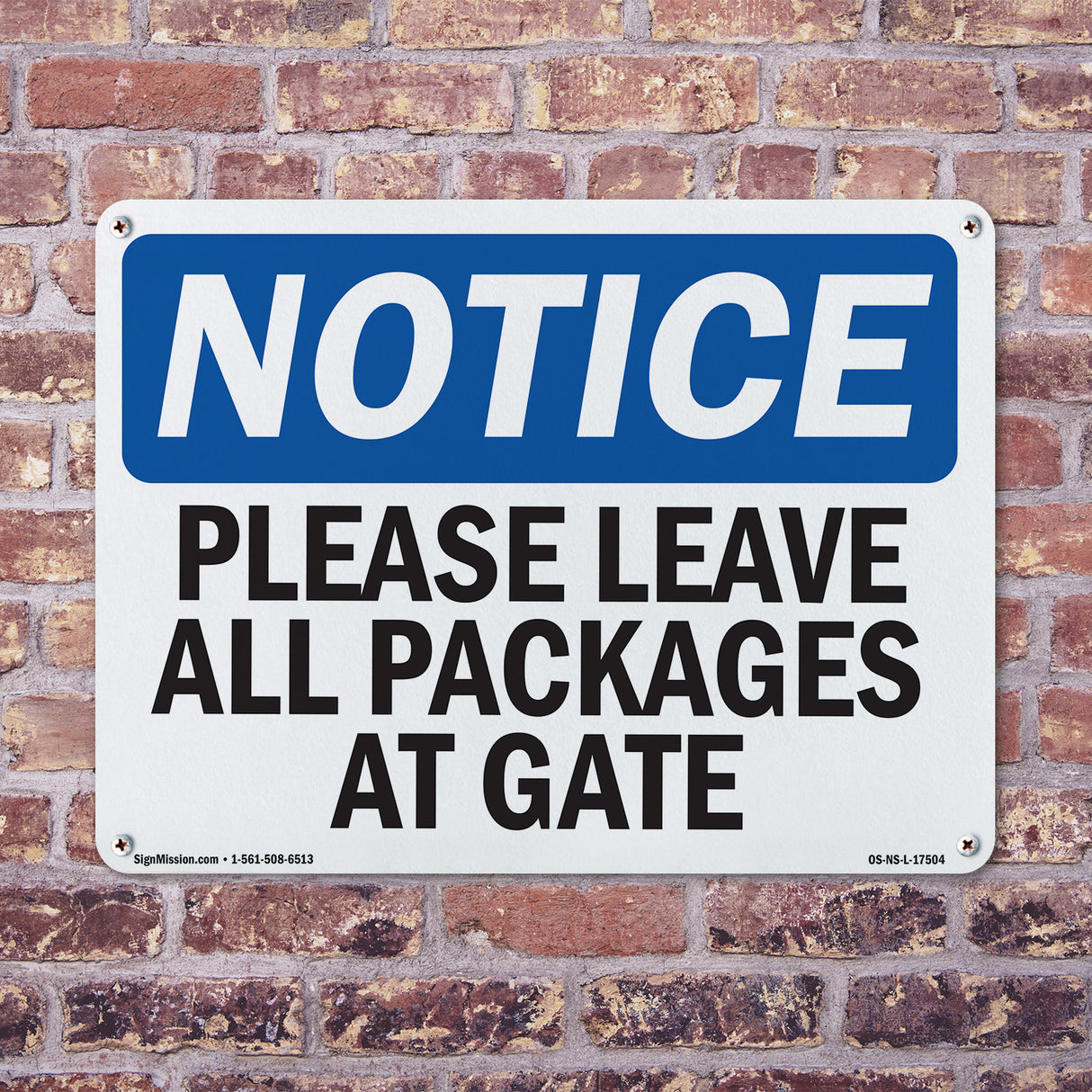 Please Leave All Packages At Gate