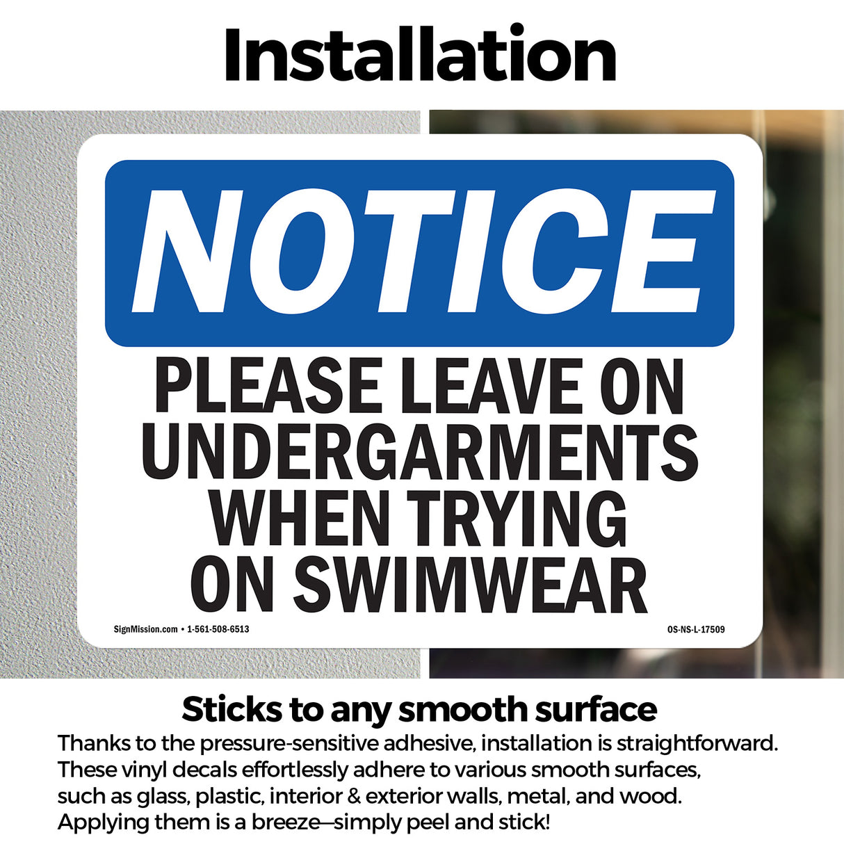 Please Leave On Undergarments