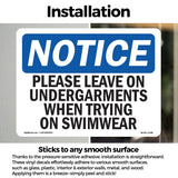 Please Leave On Undergarments