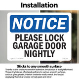 Please Lock Garage Door Nightly